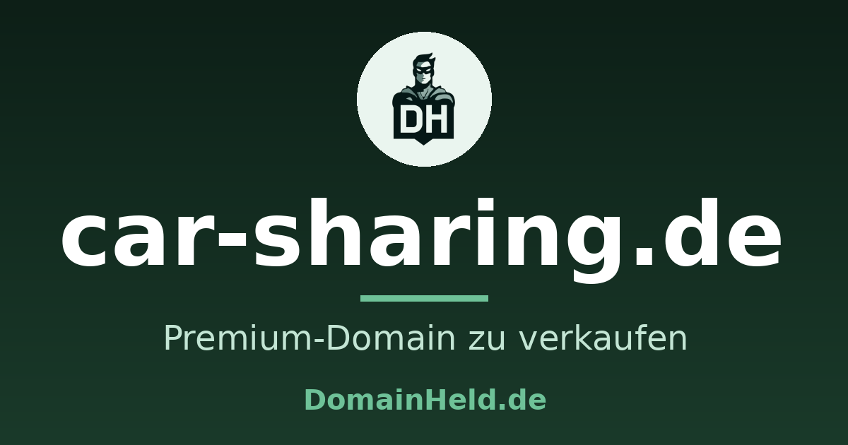 Premium-Domain car-sharing.de zu verkaufen
