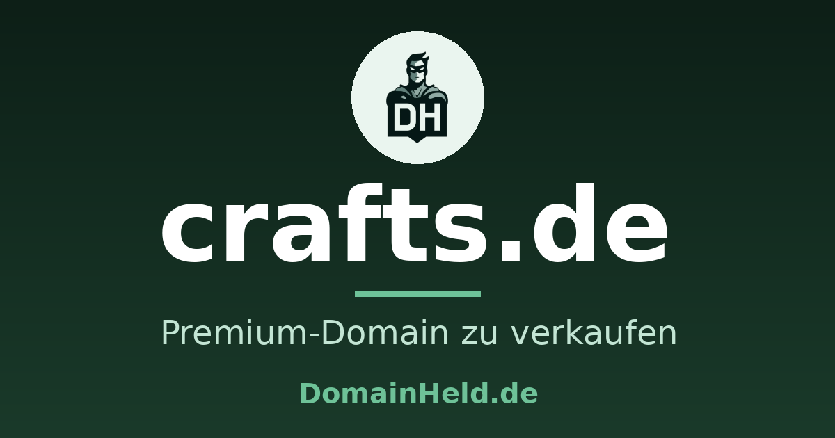 Premium-Domain crafts.de zu verkaufen